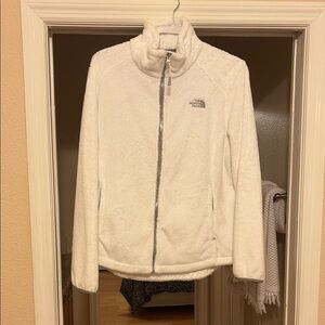 The North Face White Teddy Jacket Plush Fleece
